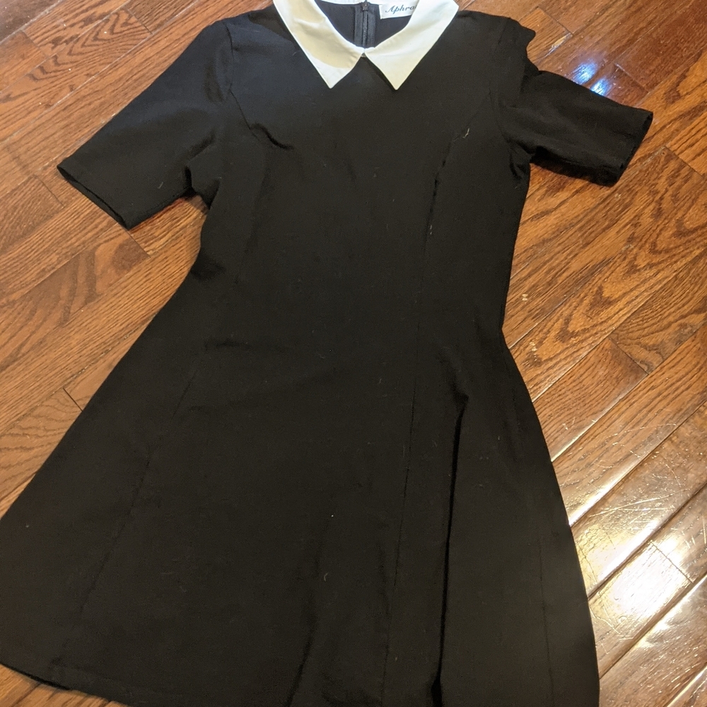 Collared Black Dress